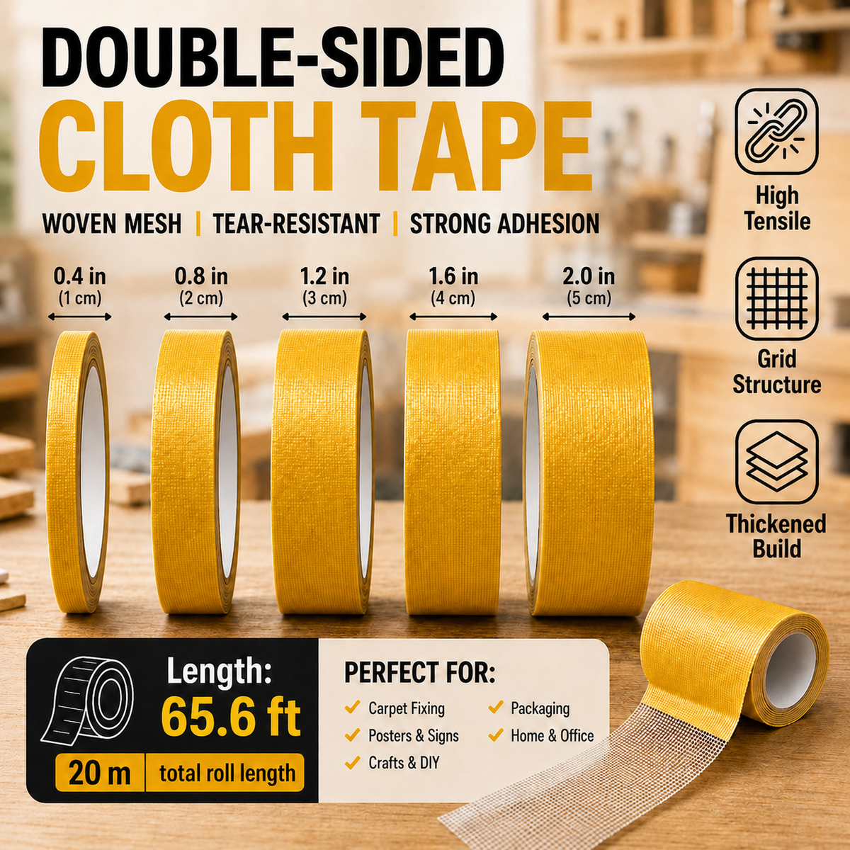 🔥LAST DAY 50% OFF | High-Tack Double-Sided Mesh Tape