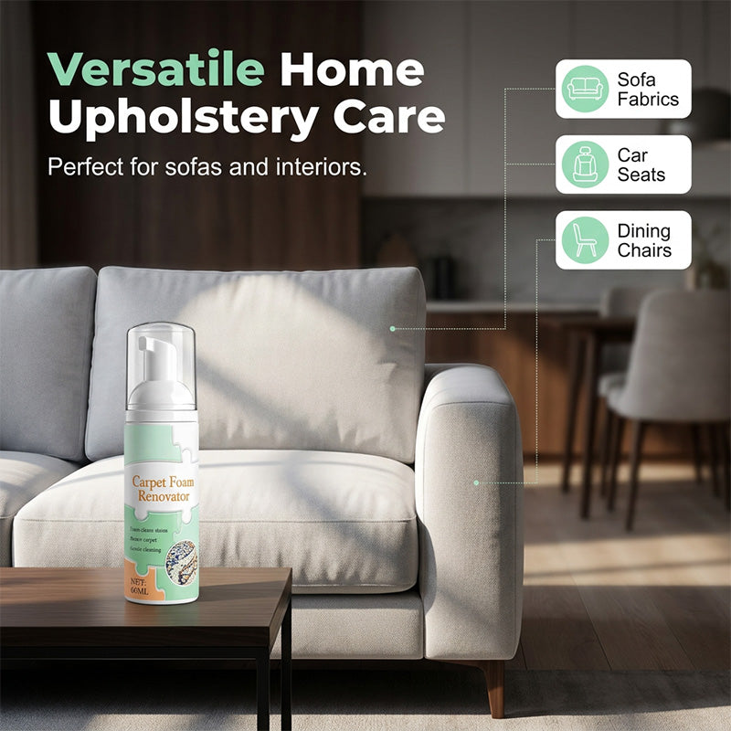 🔥LAST DAY 50% OFF | Waterless Carpet Foam Stain Remover with Towel