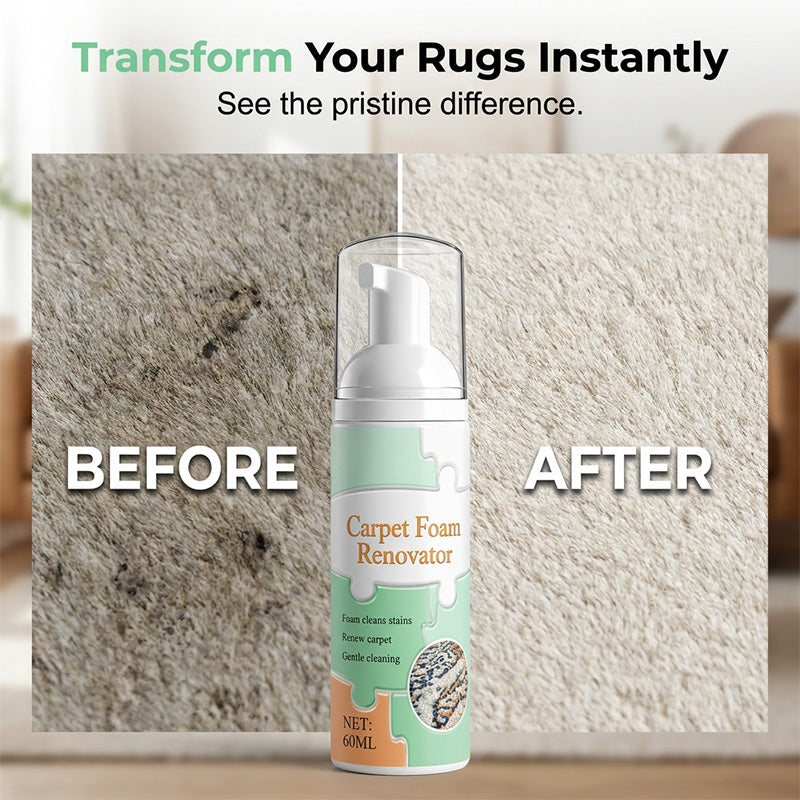 🔥LAST DAY 50% OFF | Waterless Carpet Foam Stain Remover with Towel