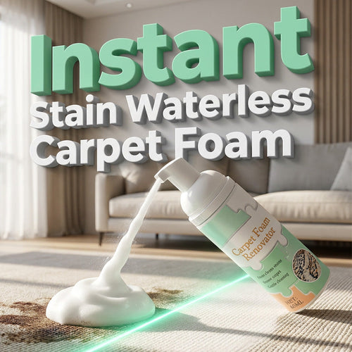🔥LAST DAY 50% OFF | Waterless Carpet Foam Stain Remover with Towel